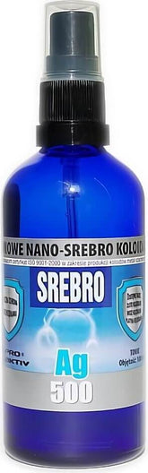 Argent nano colloïdal non ionique ag 500 50ppm 100ml PRO AKTIV